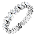 Platinum 7/8 CTW Natural Diamond Eternity Band Size 6