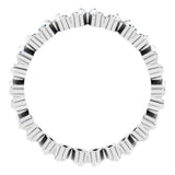 Platinum 7/8 CTW Natural Diamond Eternity Band Size 6