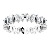 Platinum 7/8 CTW Natural Diamond Eternity Band Size 6
