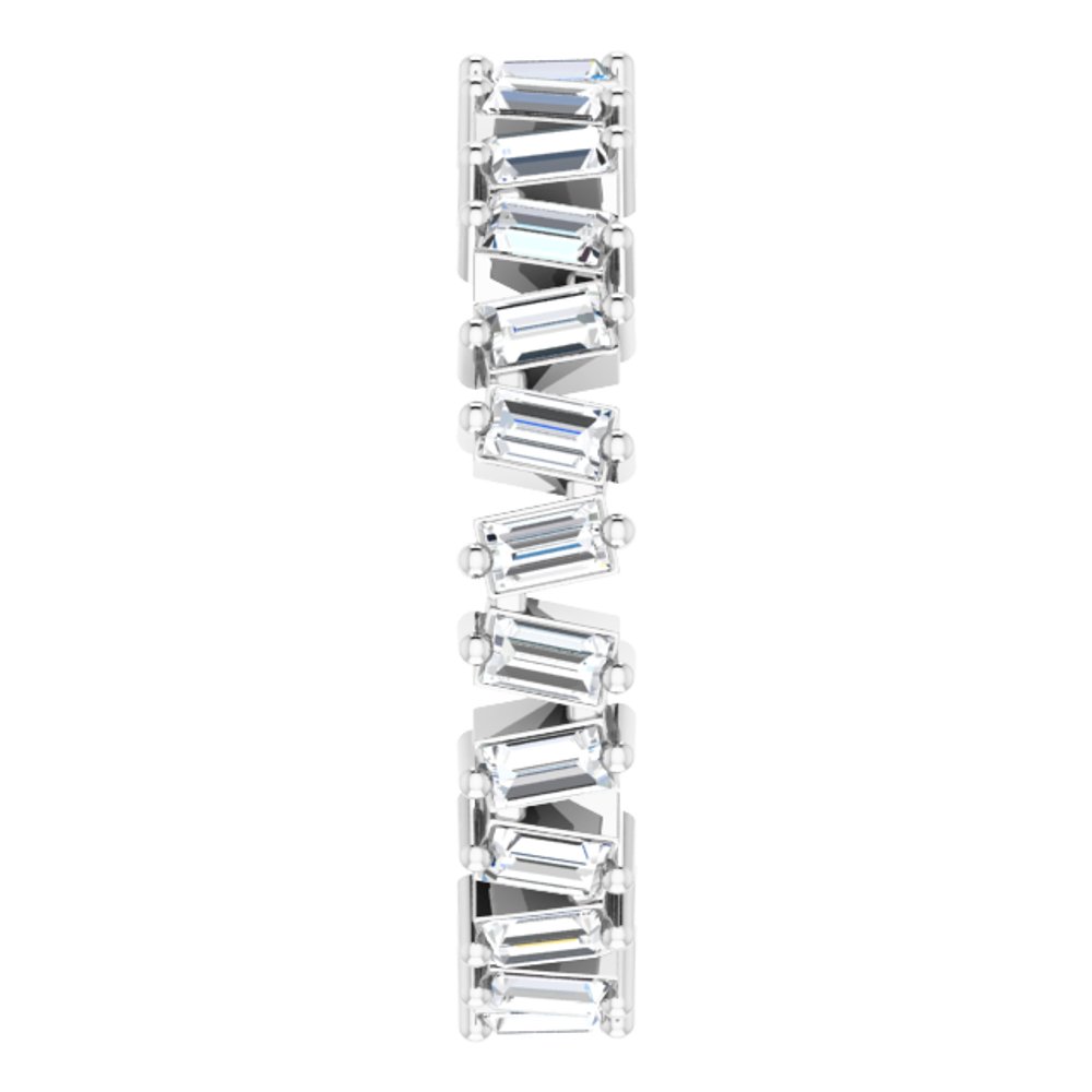 Platinum 7/8 CTW Natural Diamond Eternity Band Size 6