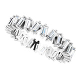Platinum 7/8 CTW Natural Diamond Eternity Band Size 6