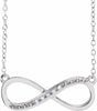 14K White Gold .025 CTW Natural Diamond 16-18" Necklace