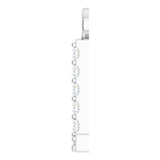 14K White .03 CTW Natural Diamond Initial L Dangle