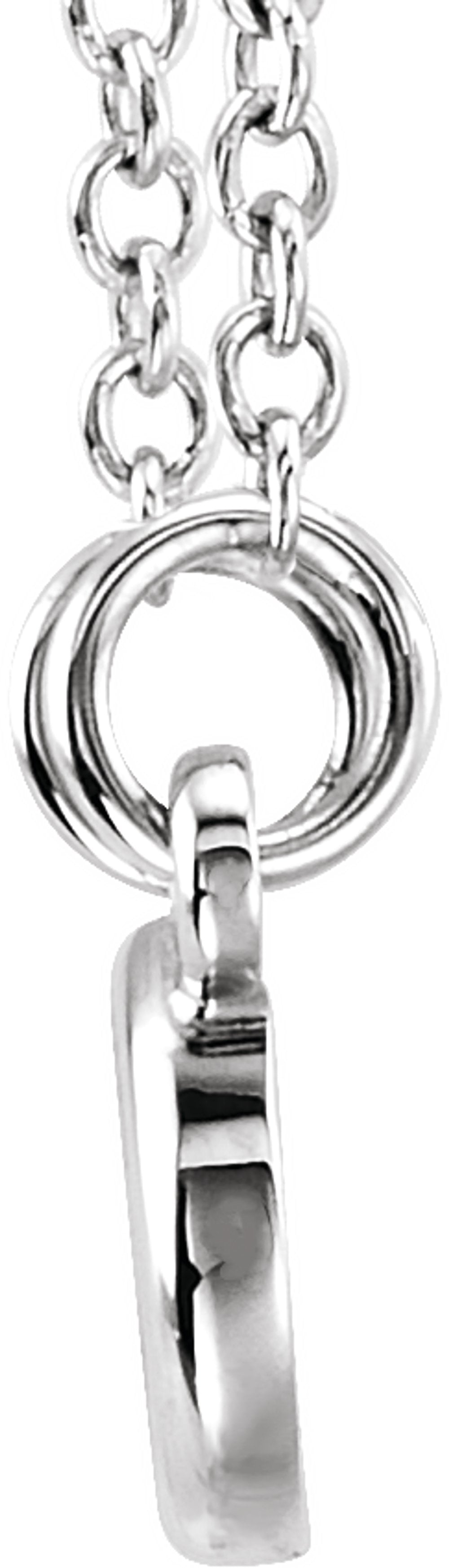 Sterling Silver Tiny Posh® Infinity-Inspired 16-18" Necklace