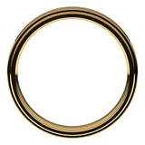 14K Yellow 4 mm Flat Comfort Fit Edge Band