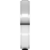 Platinum 4 mm Flat Comfort Fit Edge Band Size 7.5
