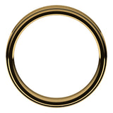 14K Yellow 5 mm Flat Comfort Fit Edge Band