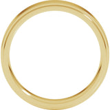 10K Yellow 5 mm Flat Comfort Fit Edge Band
