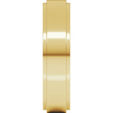 18K Yellow 5 mm Flat Comfort Fit Edge Band