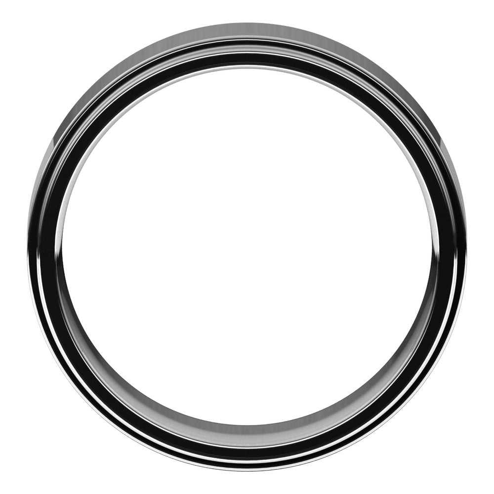 Continuum Sterling Silver 6 mm Flat Comfort Fit Edge Band