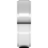 Sterling Silver 6 mm Stepped-Edge Comfort-Fit Flat Band
