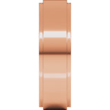 10K Rose Gold 6 mm Stepped-Edge Comfort-Fit Flat Band Size 8.5