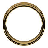 14K Yellow 7 mm Flat Comfort Fit Edge Band