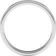 Platinum 3 mm Stepped-Edge Comfort-Fit Flat Band Size 9.5