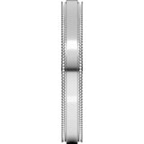 Platinum 3 mm Stepped-Edge Comfort-Fit Flat Band Size 9.5