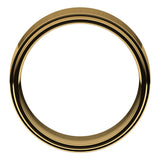 14K Yellow 8 mm Flat Comfort Fit Edge Band Size 11.5