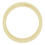 14K Yellow Gold 9 mm Stepped-Edge Comfort-Fit Flat Band Size 7