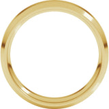 10K Yellow Gold 5 mm Beveled-Edge Comfort-Fit Flat Band Size 8