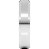 Platinum 5 mm Beveled-Edge Comfort-Fit Band