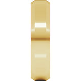 14K Yellow 5 mm Beveled-Edge Comfort-Fit Band