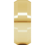 14K Yellow 8 mm Beveled-Edge Comfort-Fit Flat Band