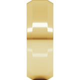 18K Yellow 7 mm Beveled-Edge Comfort-Fit Band Size 10.5