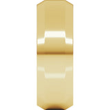 18K Yellow 7 mm Beveled-Edge Comfort-Fit Band