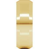 10K Yellow 7 mm Beveled-Edge Comfort-Fit Band Size 12.5