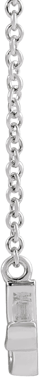 Sterling Silver Petite Mommy Script 18" Necklace 