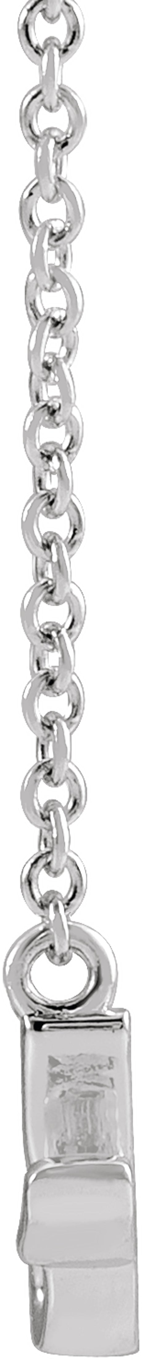 Sterling Silver Petite Mommy Script 18" Necklace 