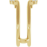14K Yellow Gold .04 CTW Natural Diamond Ring Guard