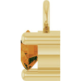 14K Yellow Petite Pavé™ 1/10 CT Natural Citrine Dangle