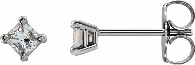 14K White Gold 1/3 CTW Natural Diamond Earrings