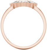 14K Rose 1/4 CTW Lab-Grown Diamond Contour Band
