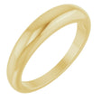 14K Yellow Gold 4 mm Petite Dome Ring