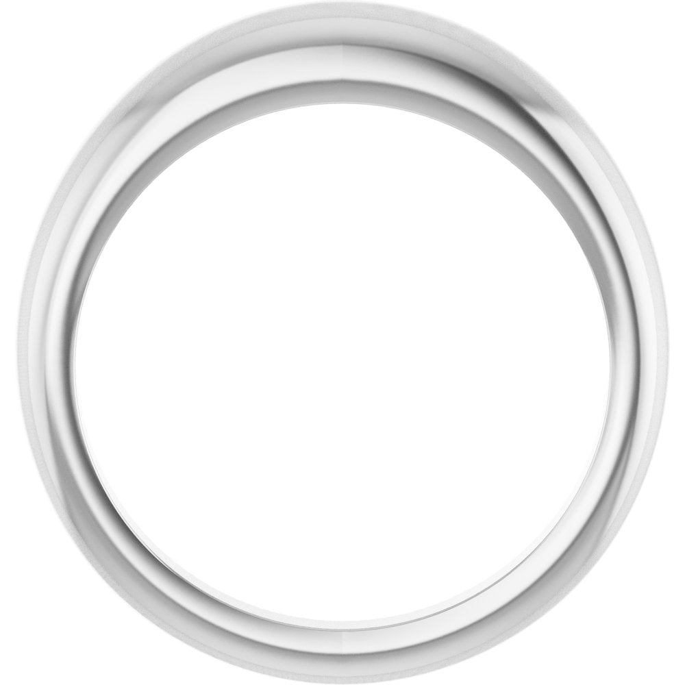 14K White Gold 4 mm Petite Dome Ring