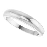 Sterling Silver 4 mm Petite Dome Ring