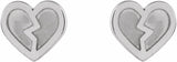 Sterling Silver Tiny Heart Earrings