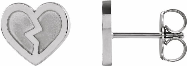 Sterling Silver Tiny Heart Earrings