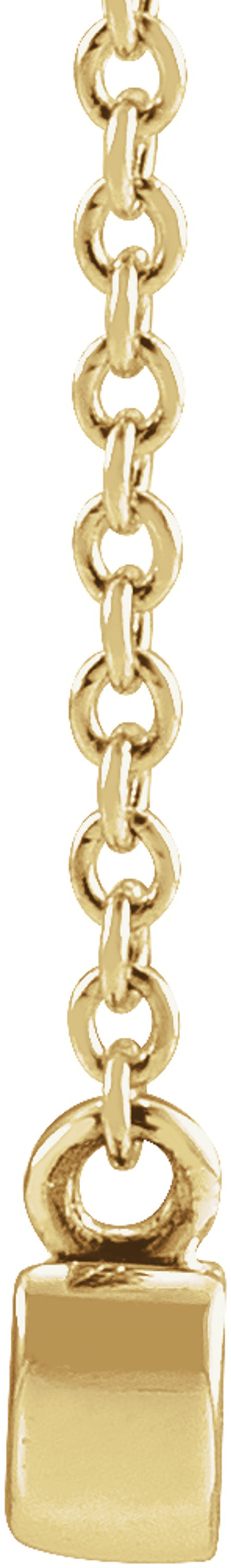 10K Yellow Gold Petite Mama Script 18" Necklace