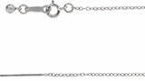 Sterling Silver 1.1 mm Adjustable Threader Cable 16-22" Chain