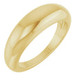 14K Yellow Gold 6 mm Petite Dome Ring