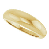 14K Yellow Gold 6 mm Petite Dome Ring