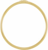 14K Yellow Stackable Star Ring