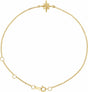 14K Yellow Star 6 1/2-7 1/2" Bracelet