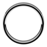Sterling Silver 6 mm Milgrain Flat Band Size 12.5