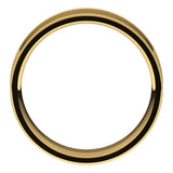 14K Yellow Gold 6 mm Milgrain Flat Band Size 10