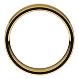 14K Yellow 6 mm Milgrain Flat Band