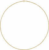 14K Yellow 1.7 mm Diamond-Cut Singapore 16" Chain