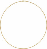 14K Yellow Gold 1.7 mm Diamond-Cut Singapore 18" Chain